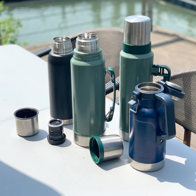  1.9L/64OZ Wholesale 18/8 double wall thermos bottle stainless steel Beer Growler with