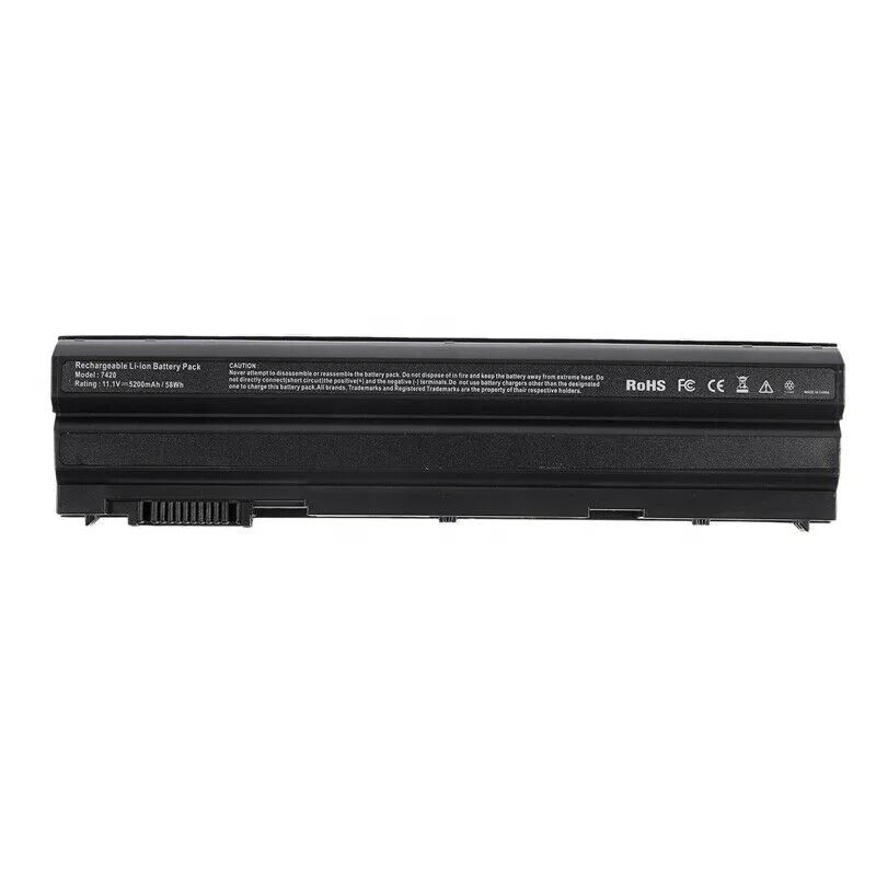 Аккумулятор для ноутбука Dell Latitude E6420 E6520 E5420 E6430 5200 мАч 6 ячеек T54FJ M5Y0X