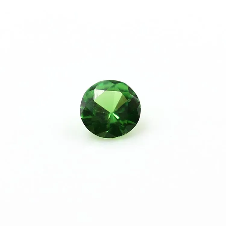 Wuzhou natural loose gemstone wholesale high quality  green garnet  raw material