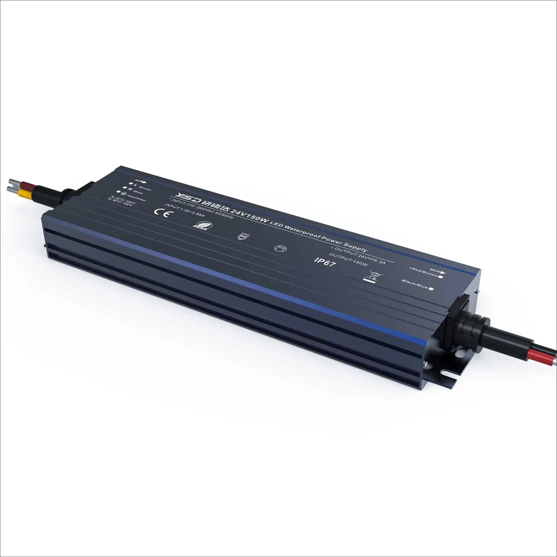 UL CE 100-264 Vac LED power supply 12V 24V 48V dc 1A 1.5A  2.5A 3A 5A 10A 20W 30W 40W 60W 100W 150W led drivers