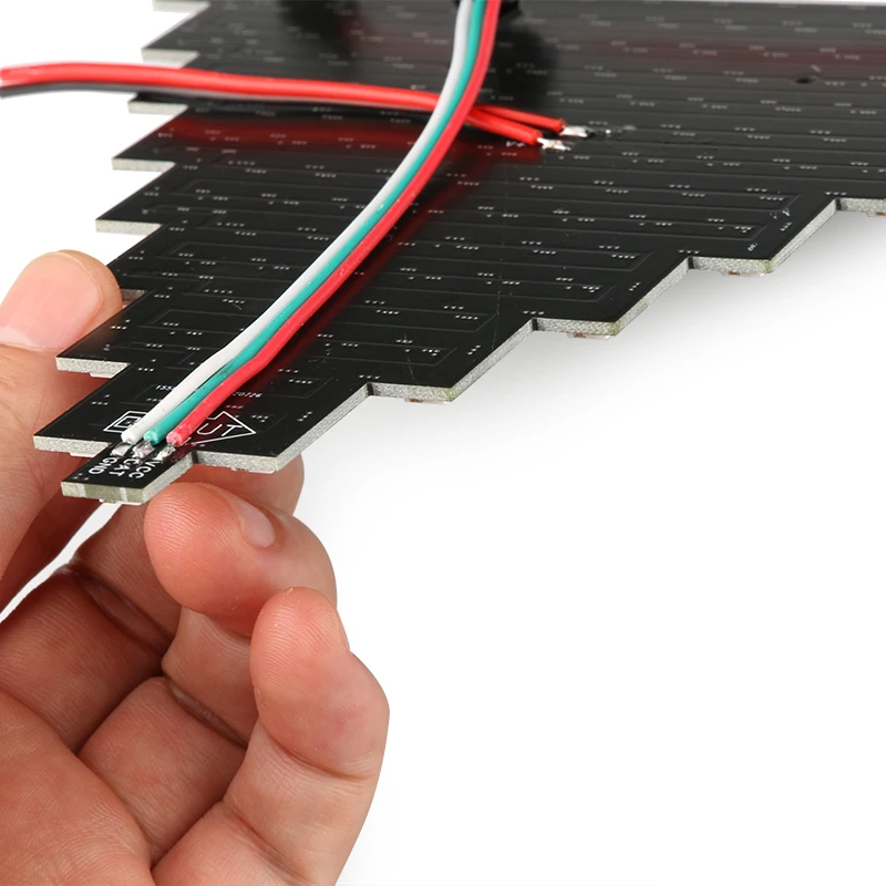 144LEDs Pixel DIY Digital Quantum Screen Panel Triangle led dot matrix screen 2812B Full color spliceable creative led display