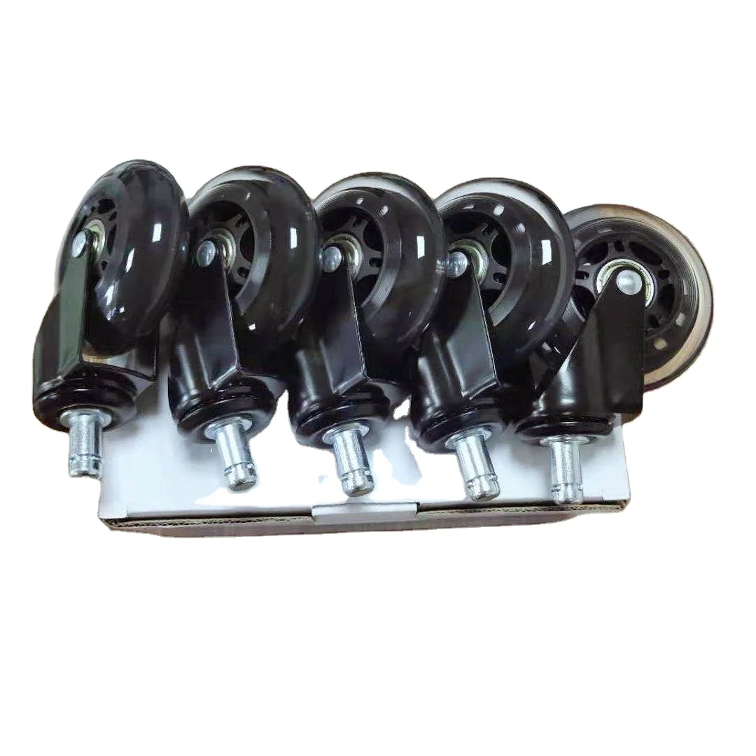 Transparent Office Chair Caster Wheels Replacement Excellent Black 3 Inch Chair Wheels