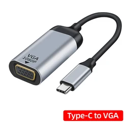 USB-C to D-Sub HD Video Adapter 1080P@60Hz for Type C Cell Phone Tablet Laptop Vga DB15P Short Cable Converter