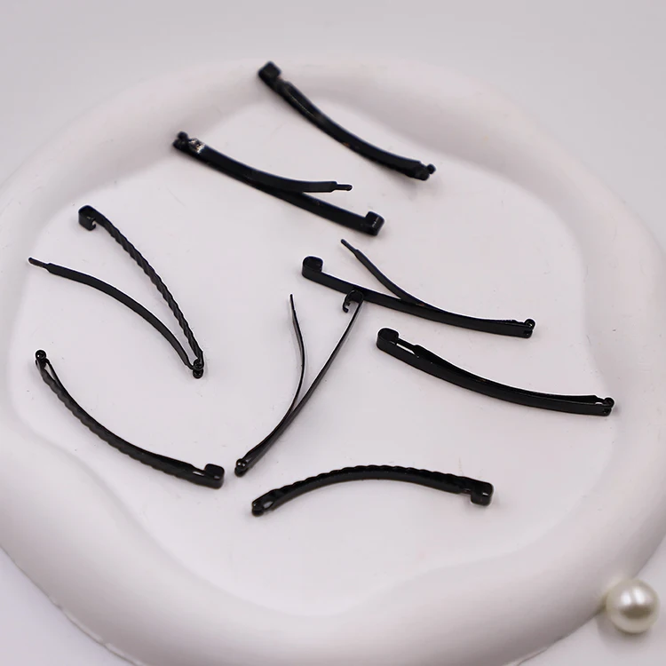 Wholesale High Quality Black Hair Barrettes Bobby Pins Clips For Nurse DIY Hair Accessories