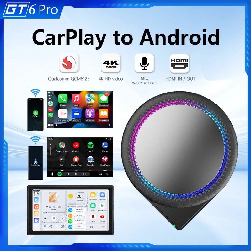 Высококачественный беспроводной android auto carplay CPU Snapdragon 665( QCM6125) Octa-Core 2GHz 11 нм processz адаптер