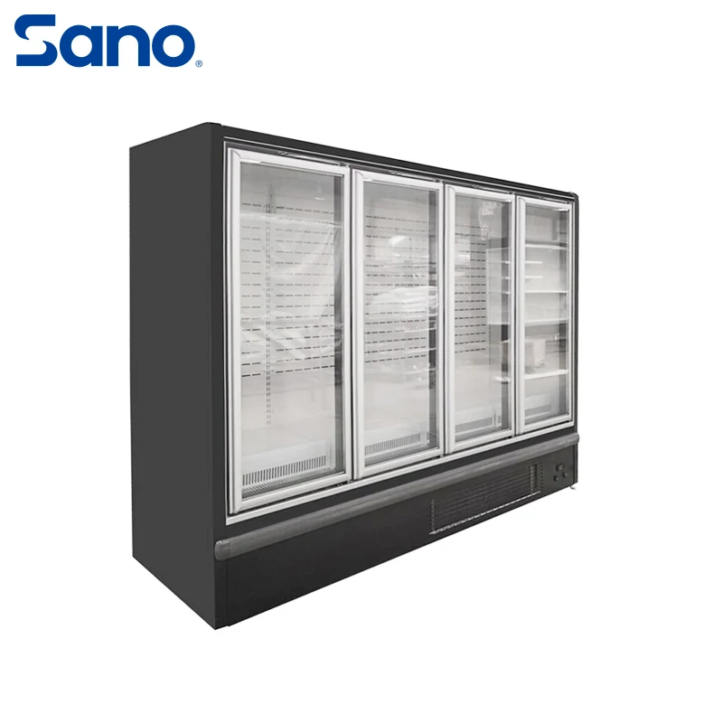 Дверная Вертикальная стеклянная морозильная камера торговый автомат холодильник пищевая витрина Морозильная прозрачная