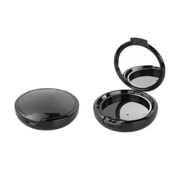 Novelty New Design Round Powder Container Double layer round compact box factory custom