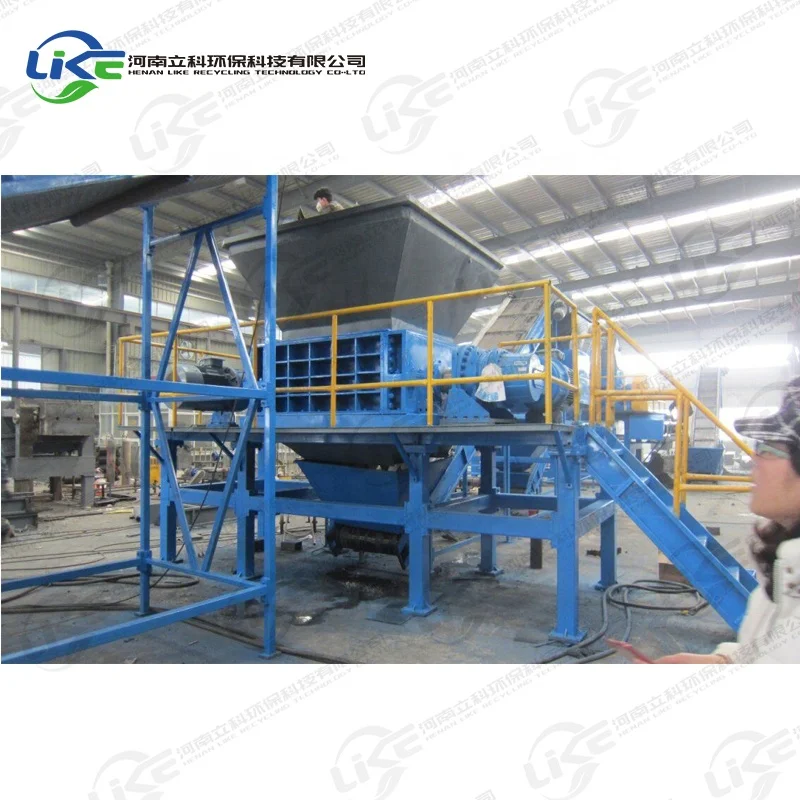 
tyre shredder machine in waste tire recycling machine for tire cutting machine for sale 