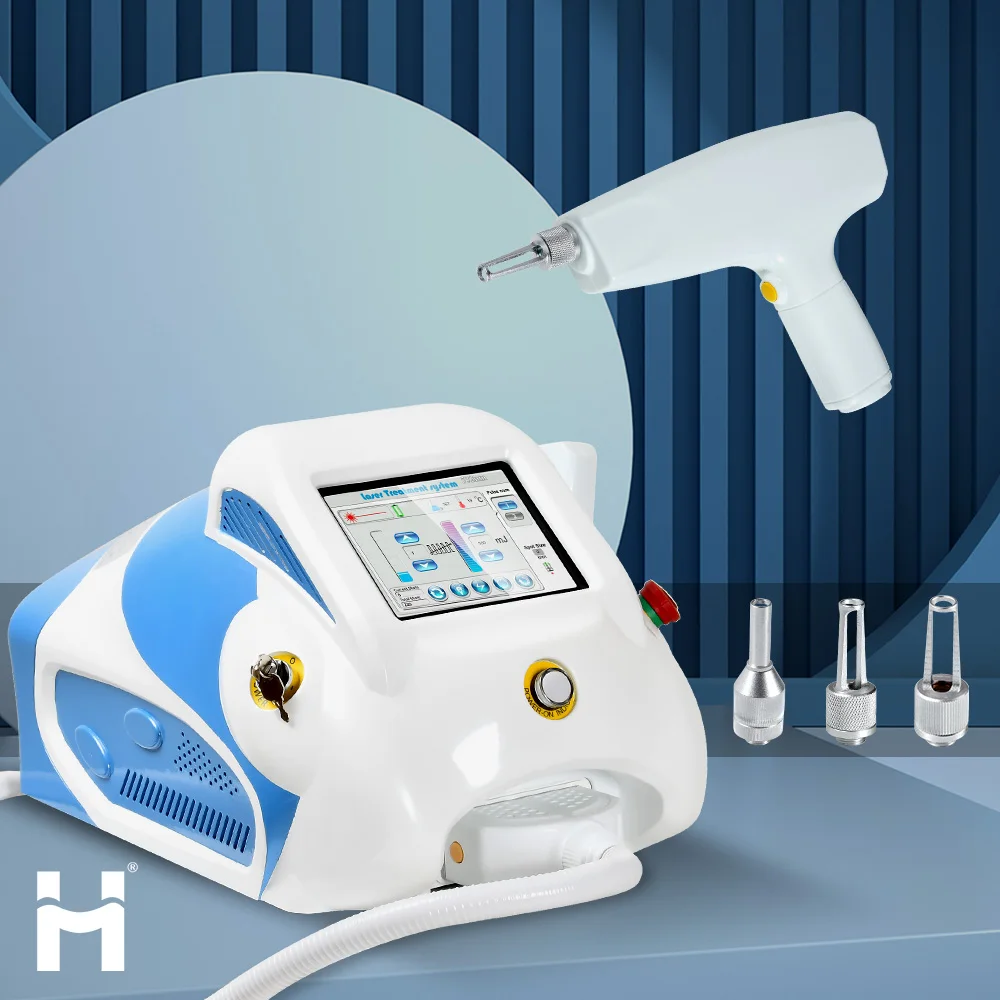 2024 NEW 1064nm 532nm carbon peel portable Nd Yag Laser Tattoo Removal Machine carbon peeling For Salon carbon laser machine