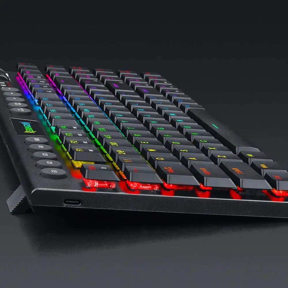 Redragon K625P-KBS Yi Pro Wireless Tri-Mode RGB Backlight Blue Switch Computer Number Mechanical Keyboard