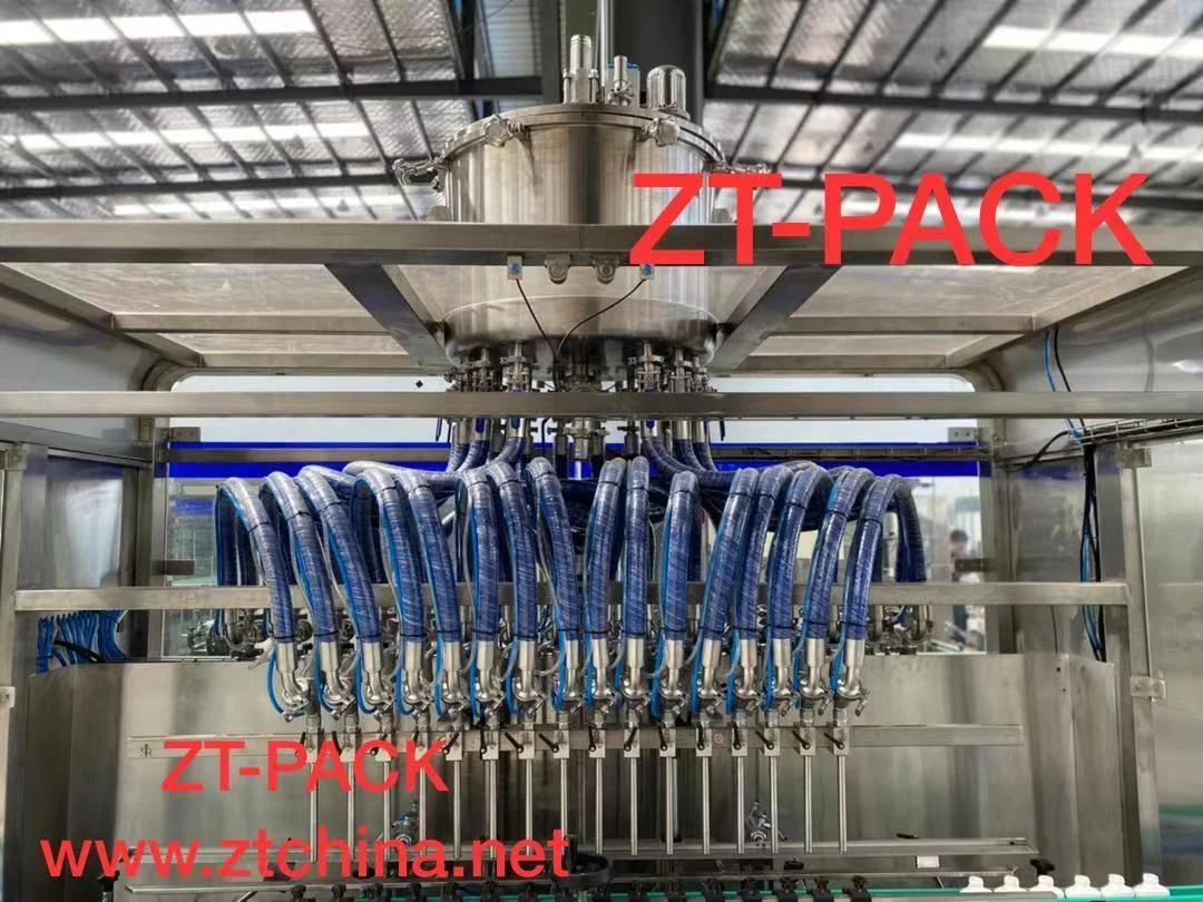 ZT-PACK Automatic 6-16 heads Linear Type Jam Tomato Suace Filling Machine Honey Stick Jam Production Line for Jar
