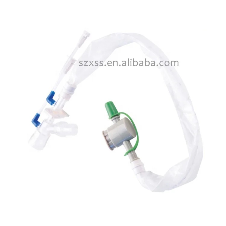 Ce&Iso Cheap Price Medical Disposable Size 10 Fr 14 16 Sterile Closed Suction Catheters With Control Flow 40-50 Cm