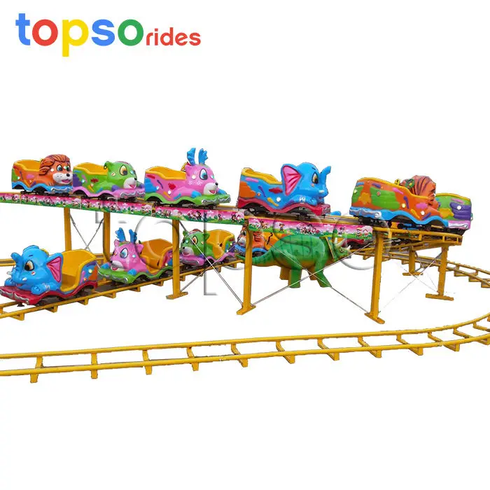 Theme Park Rides Electric Car Space Shuttle Rides Mini Roller Coaster  For Sale