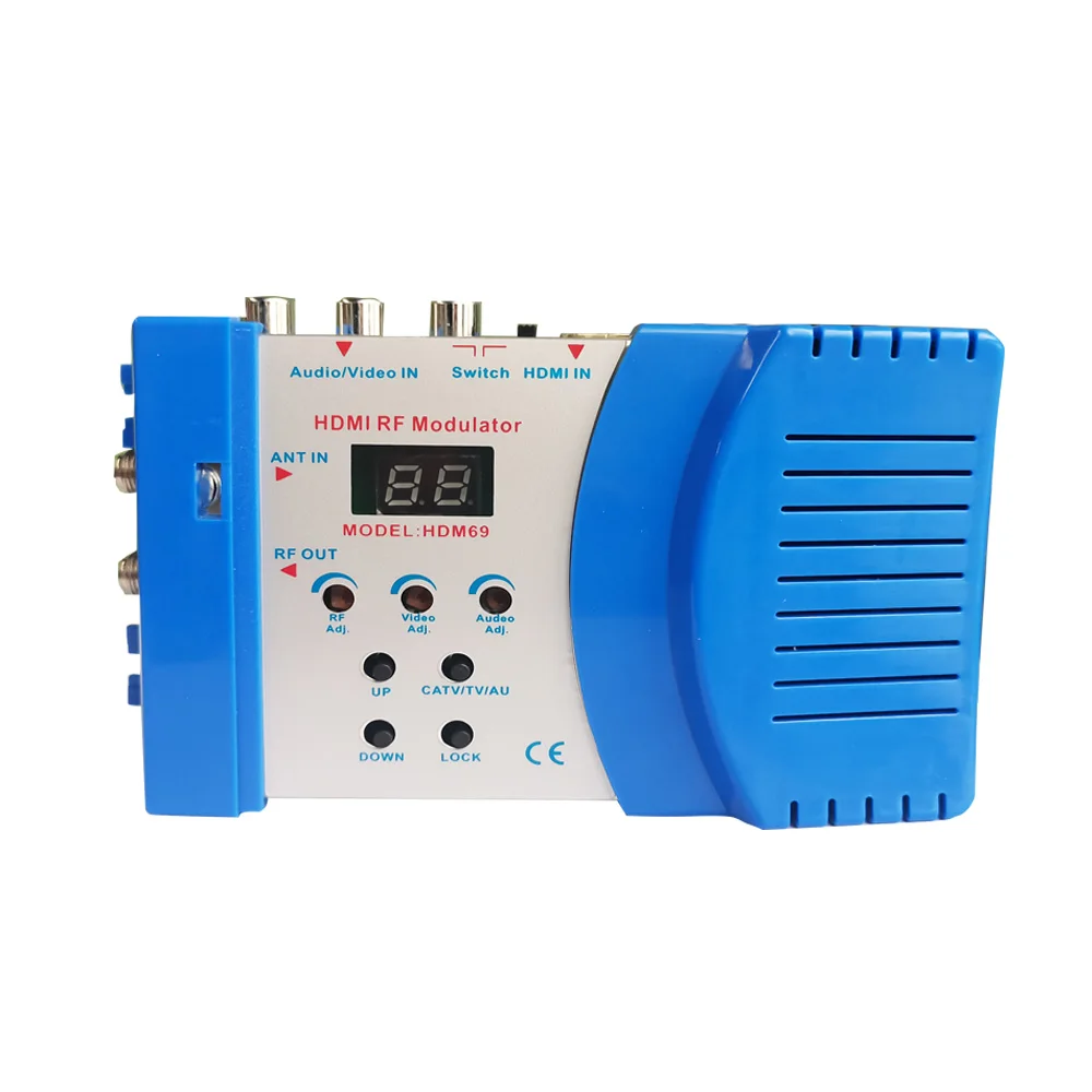 transmitter HD Modulator HDM68 Digital compatible RF VHF / UHF Frequency  EU Plug 100-240V HDM69 M69 Modulator