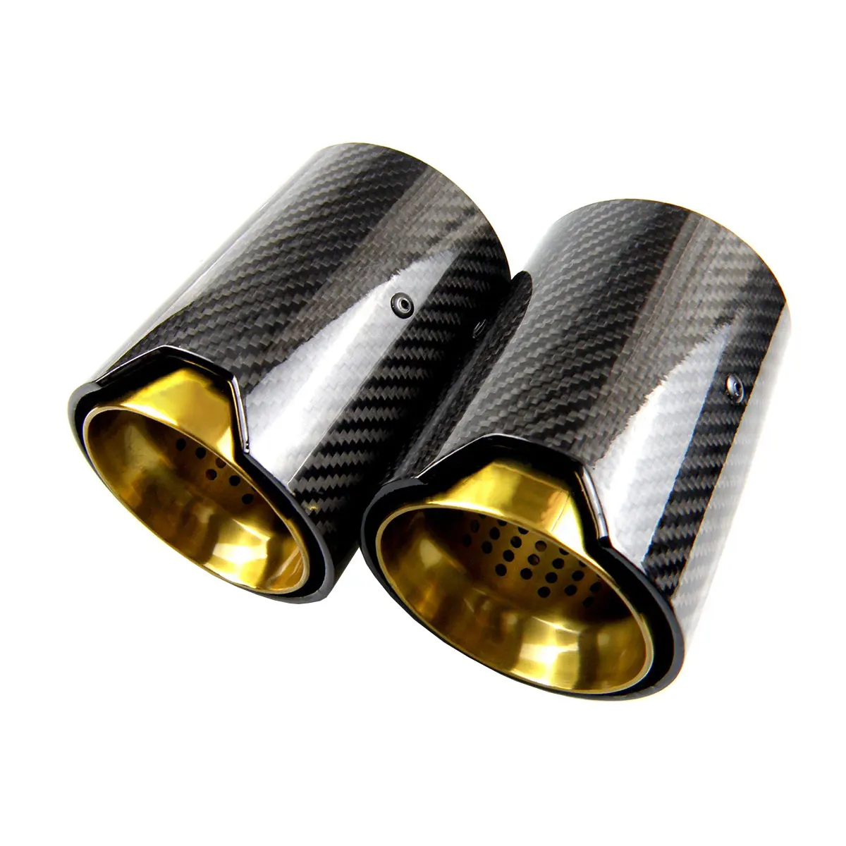 4pcs/set M Performance Carbon Fiber Exhaust Tip Muffler For  BMW M6 F06 F12 F13 2012-2018
