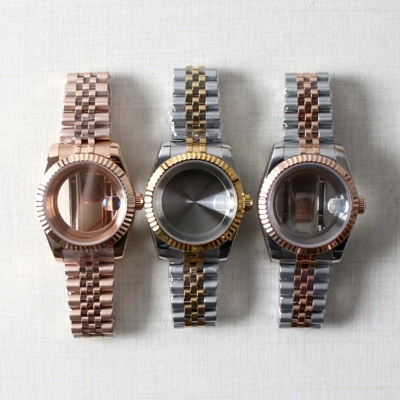 36mm/39mm Watch Case NH35 Watch Accessories Stainless Steel For NH35 NH36 NH38 Movement 28.5mm Dial Bracelet
