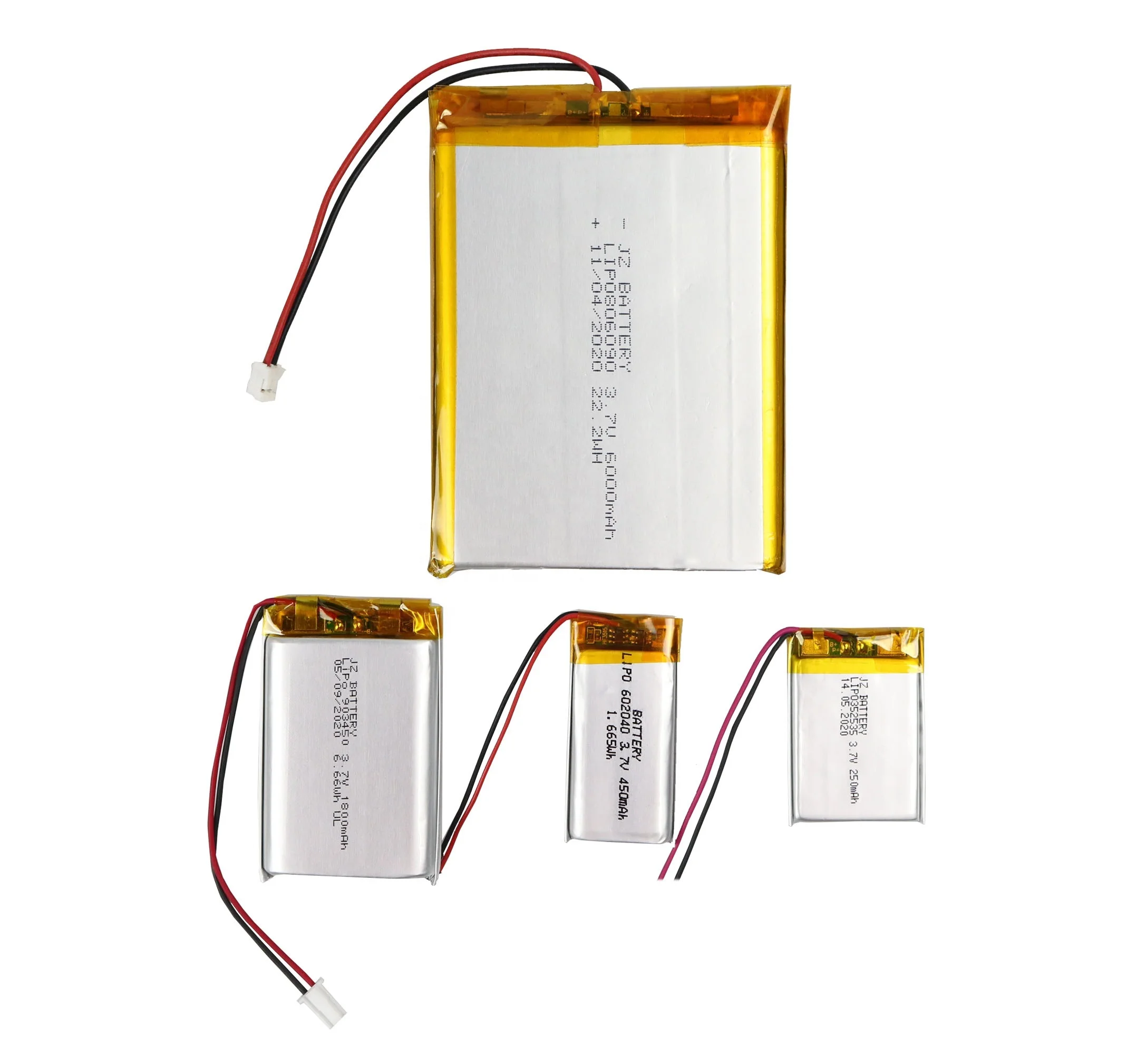 3.7V Rechargeable Lithium Polymer Battery 404367 1250Mah Li-Ion Lipo
