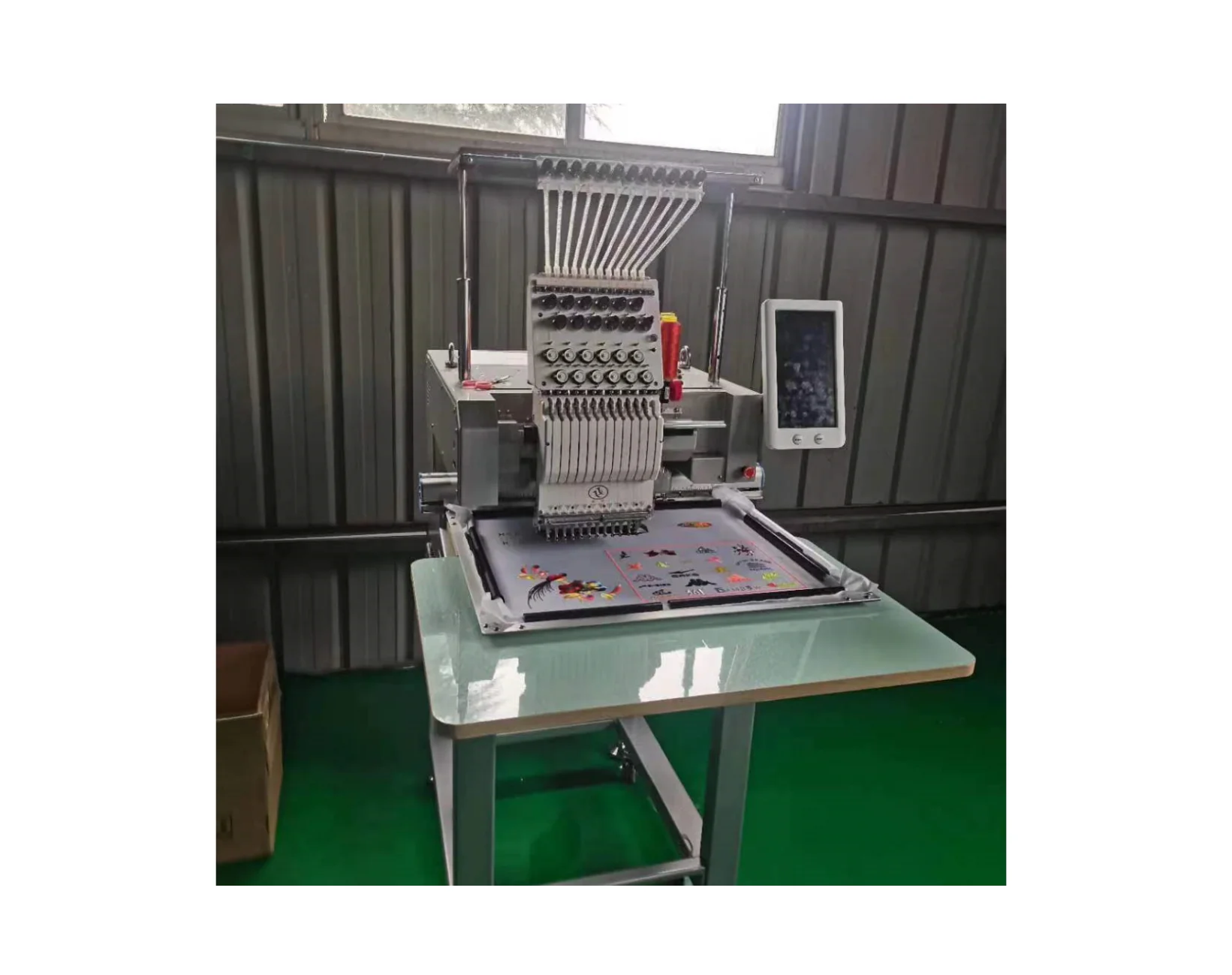 High Quality Used Taiwan Shuhong Single Head 12 Needles Embroidery Machinery Embroidery Machine
