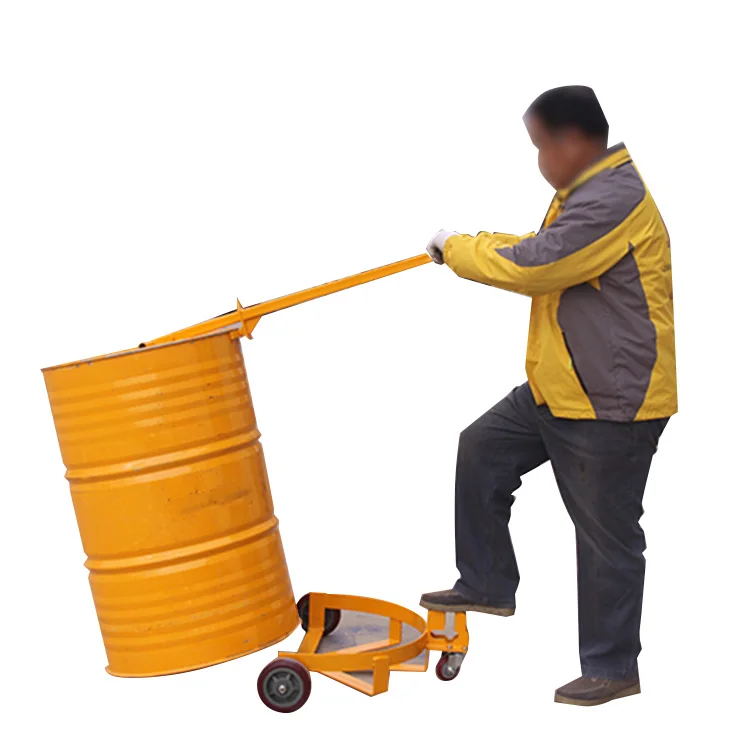Low tank Mechanical oil drum truck steel model moving oil drum cart drum trolley