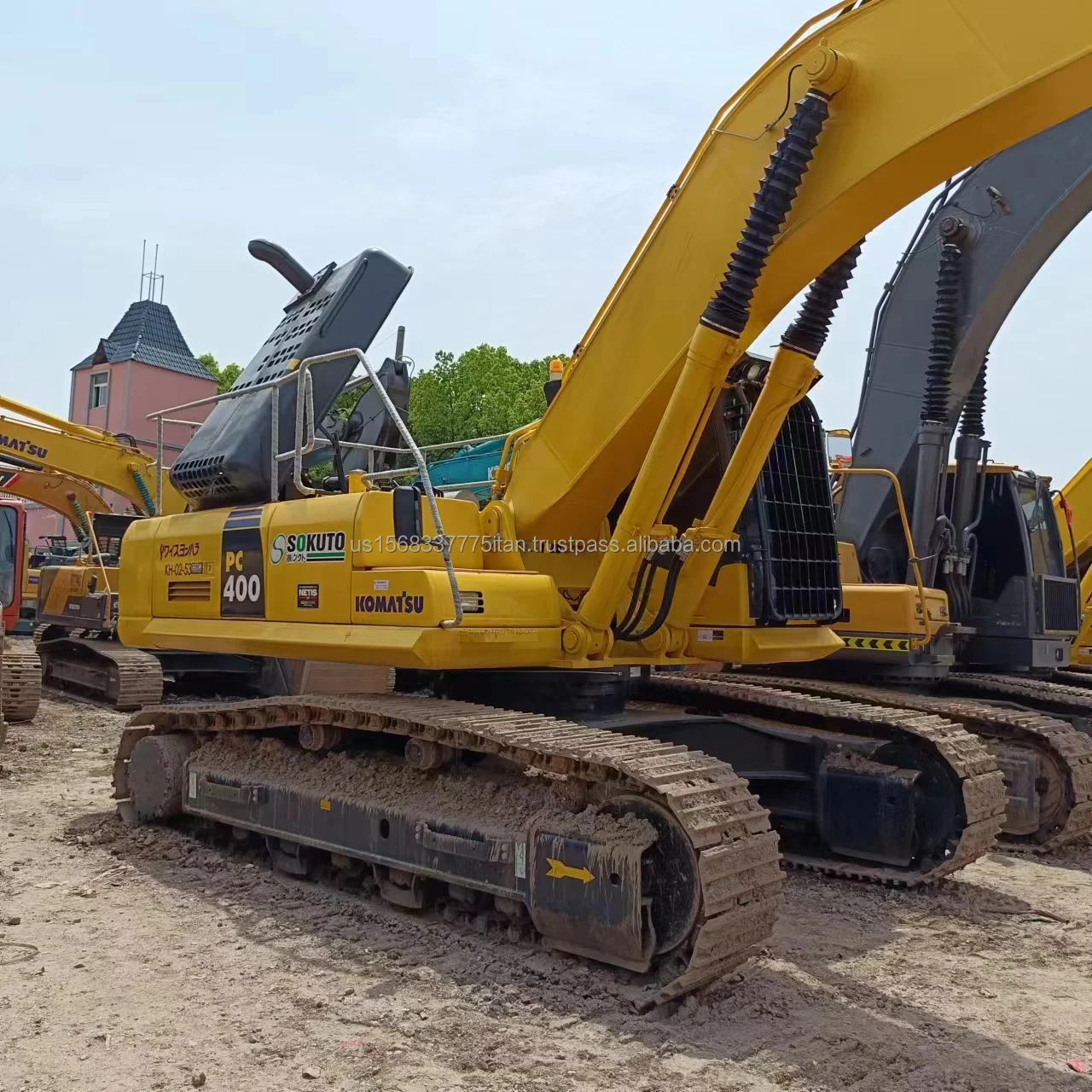 KOMATSU PC 400 40 ton Excavator Used in Shanghai Good Used Excavator Komatsu PC400-7 Digger Machine Secondhand Machinery