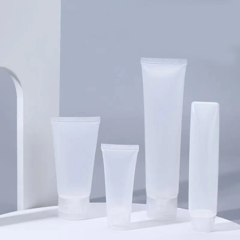 Empty Cosmetic Isolation Cream Facial Cleanser Hand Cream Lotion Soft Plastic PE Tube 50ml 100ml Cosmetic Packaging Squeeze Tube