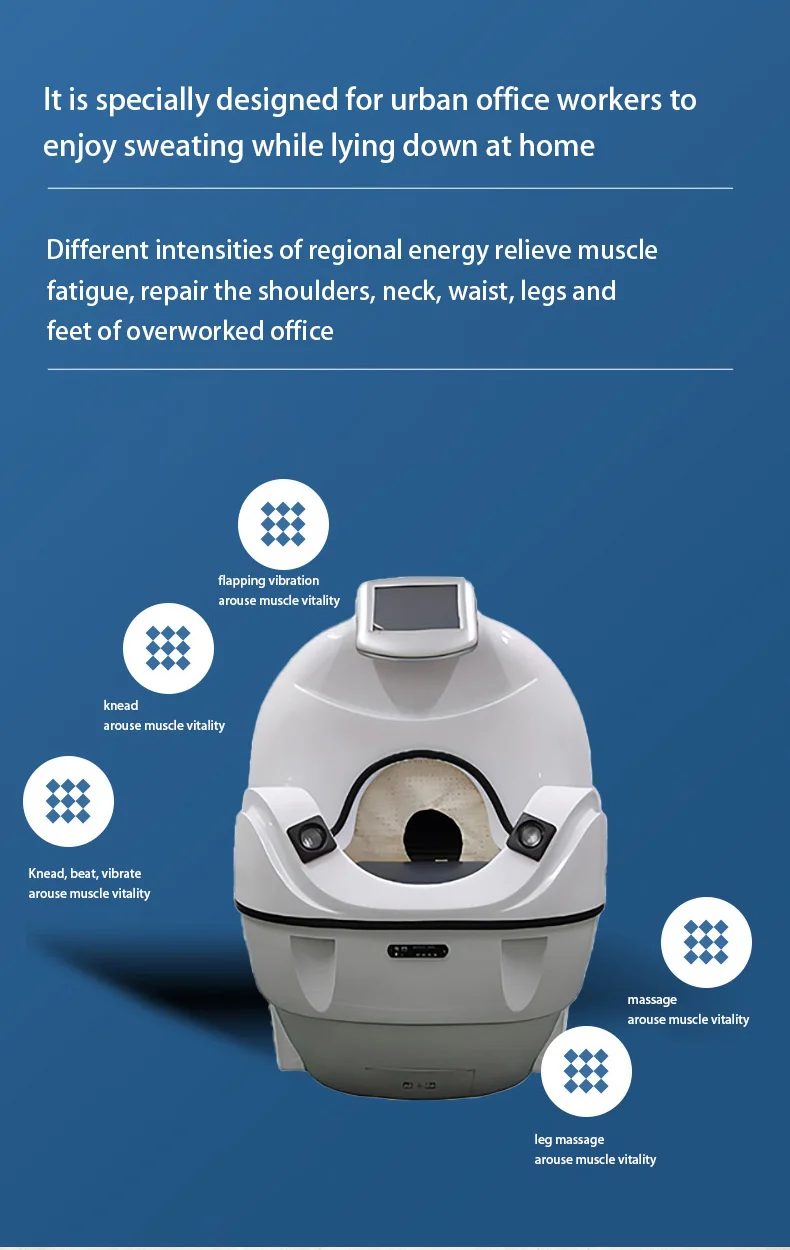 Far-infrard Space Capsule Led Electric Stimulation Therapy Spa Capsule Ozone SPA Capsule Sauna Beauty Equipment