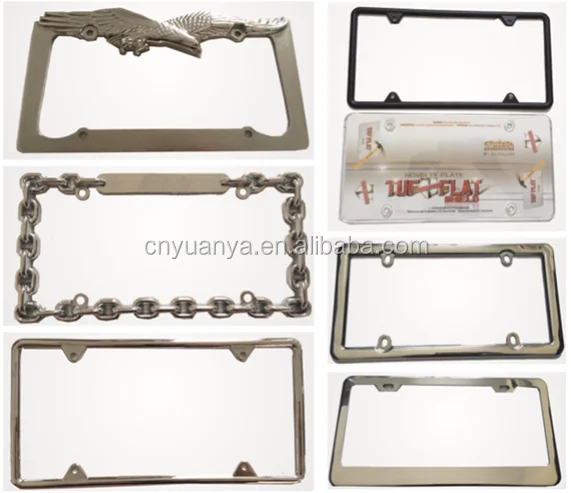 USA size metal  license plate frame  custom