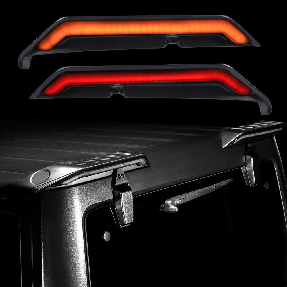 For Jeep Wrangler Jl 2018 2020 Liberty Gladiator Left Square Rear Led Turn Signals Lamp Out Fender Side Marker Tail Lights Truck