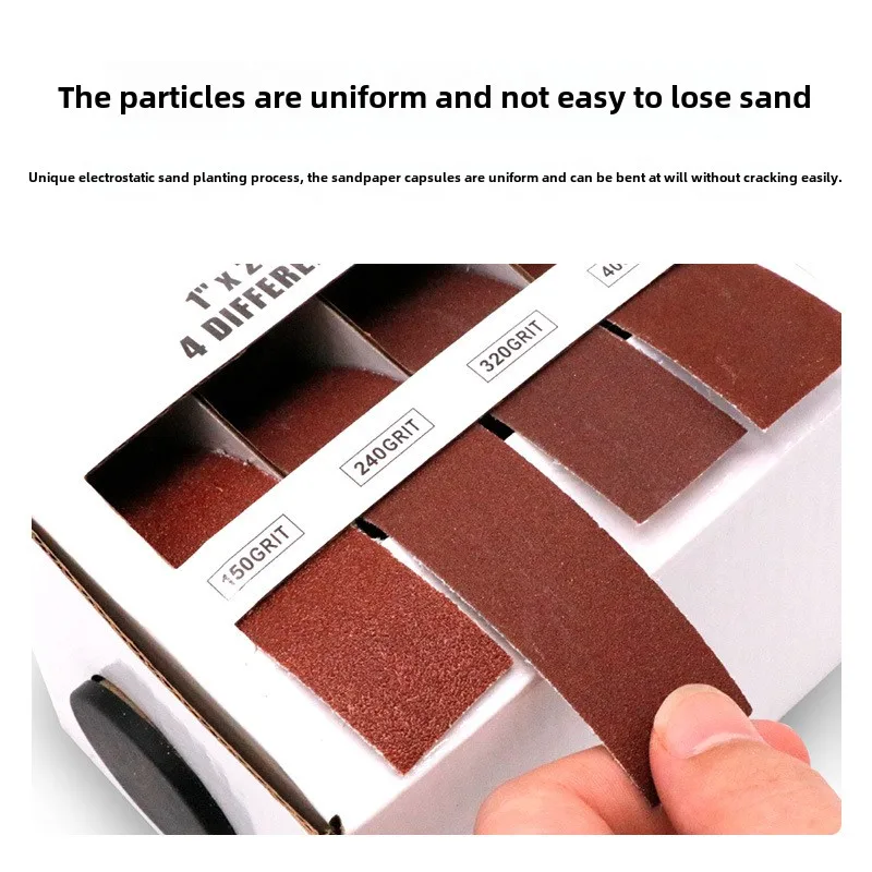 Cross-Border Five-Six-Axis 1inch Sanding Tape 50Mm25Mm Hand-Tearable Soft Cloth Roll 2inch 34inch Sandpaper Abrasive Tools