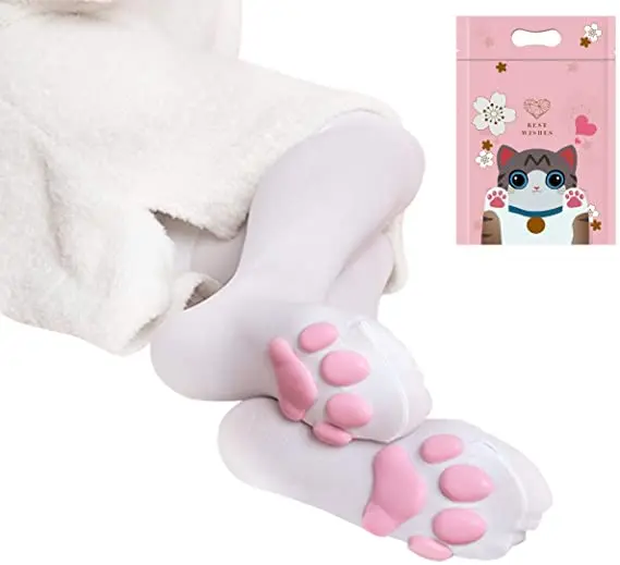 Popular cat claw sexy socks in Japan and South Korea Girls  Cosplay Soft 3D Kitten Cat Paw Thigh High Socks