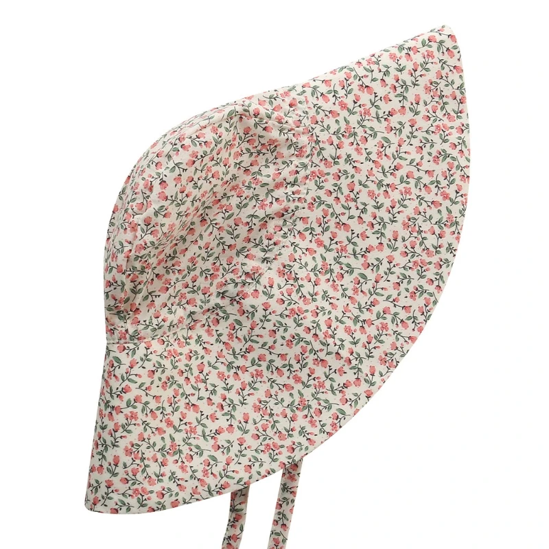 New Summer Baby Sun Hat Boys Cap Children Panama Unisex Beach Girls Bucket Hats Floral Vintage Infant Caps UV Protection