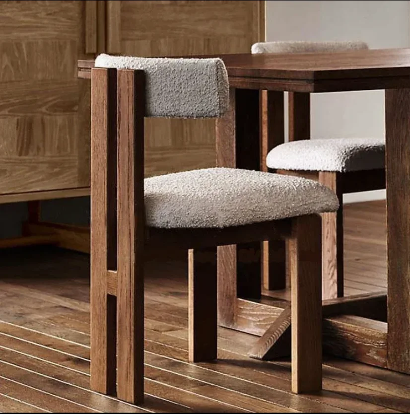 Wholesale Nordic Design Custom Luxury Leather Upholstered Solid Wood Furniture Dining Chair For Hotel Restaurant
