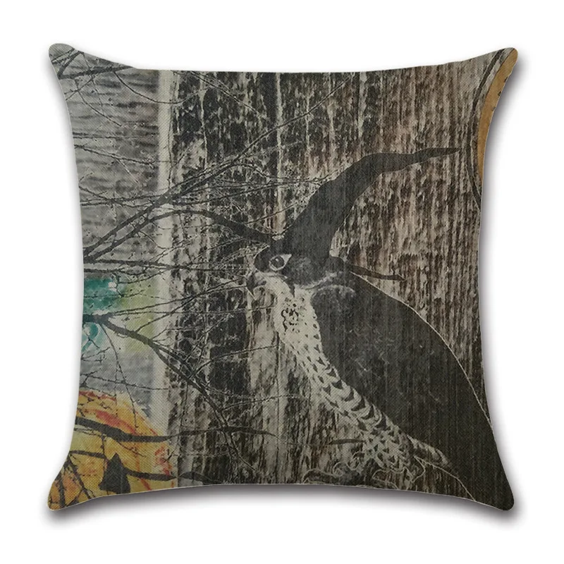 High quality Hold pillow case flax diablo series Halloween day home sitting room sofa cushion sets covers