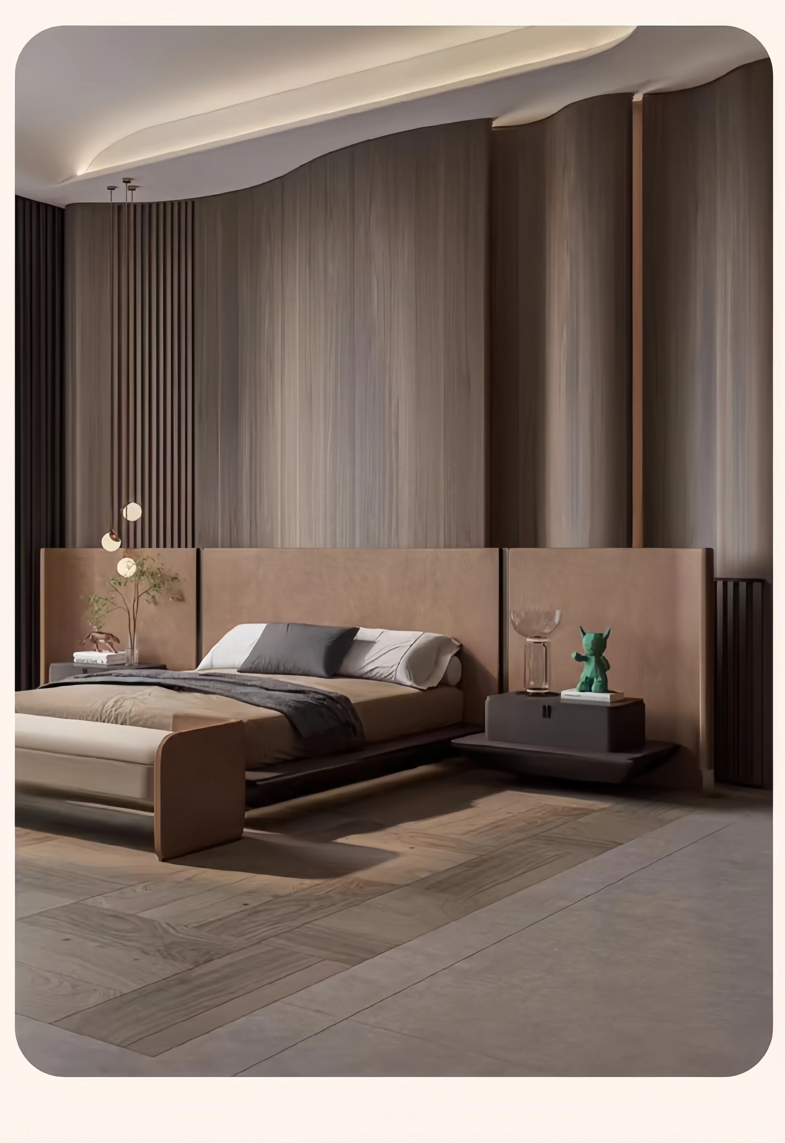 5/8mm Interior Hotel Natural Wall Decoration Factory Direct Bamboo Fiber Wpc Wall Board Wall Panel with Free Sample