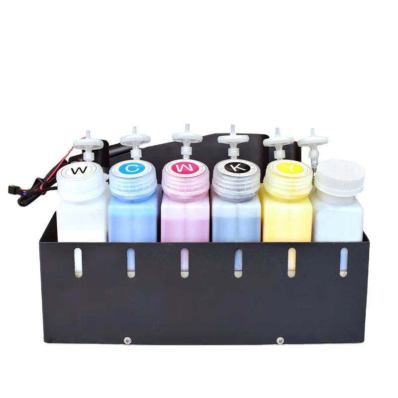 DTF принтер 250 мл емкость для чернил перемешивание и циркуляция цисс L1800 модифицированный dtf система циркуляции белых чернил