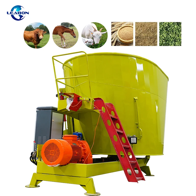 CE Professional Animal Feed Mixing Equipment 3CBM Horizontal TMR Feed Mixer Machine
