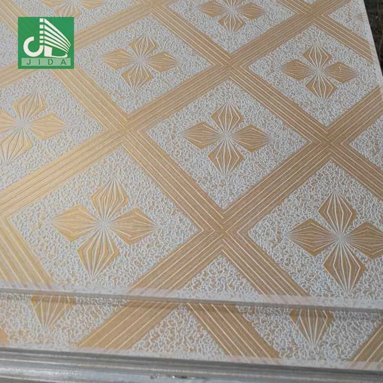 PVC Gypsum Ceiling Tile JIDA Gypsum Board False Ceiling Designs