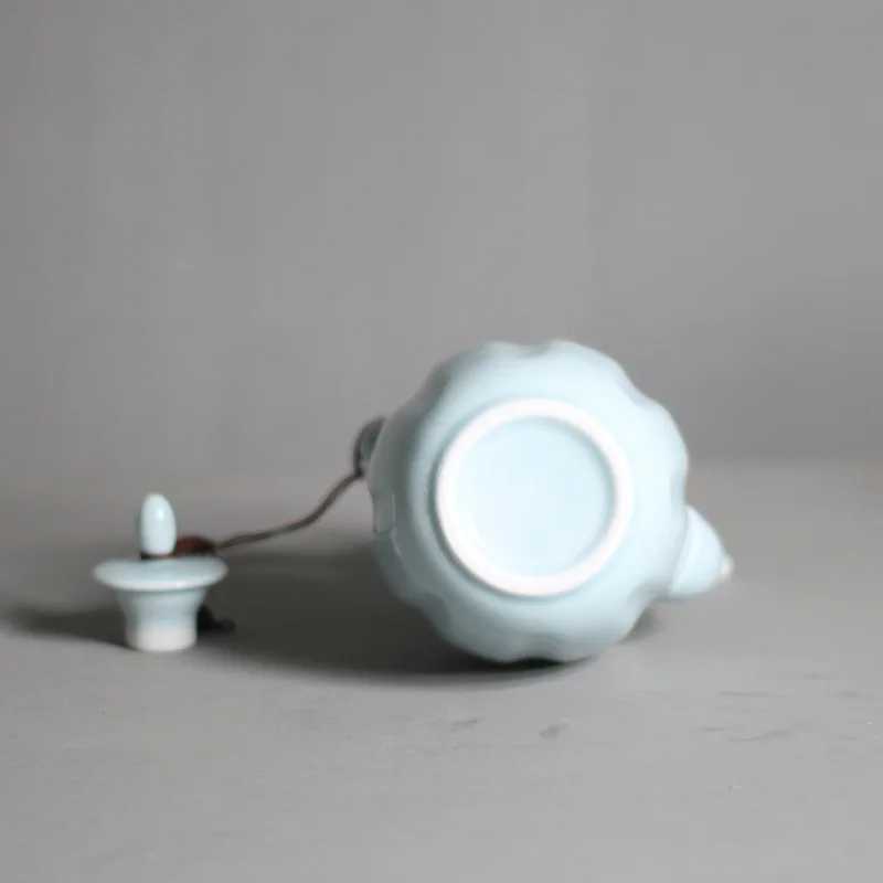 Porcelain Ceramic Chinese Traditional Vintage Green Tea Pot matcha accessories Mud Stoneware Chinese Teapot