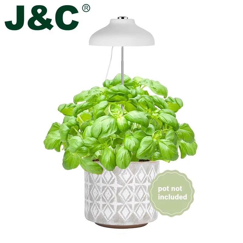 J&C Minigarden Charloe - White Umbrella grow light indoor grow light LED grow light height adjustable White