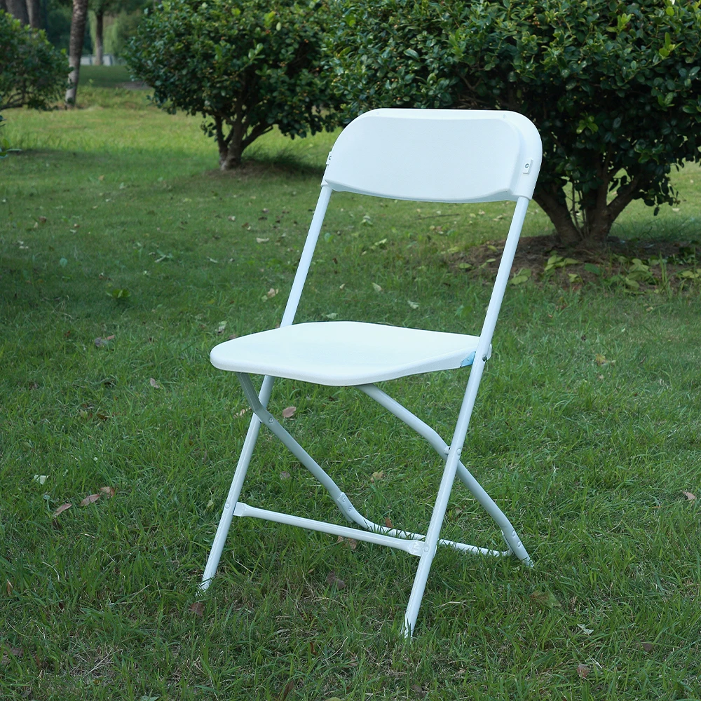 Hotel Outdoor Plastic Foldable Wedding Party Banquet Chairs Stackable Folding Tables and Chairs for Events Birthday Party