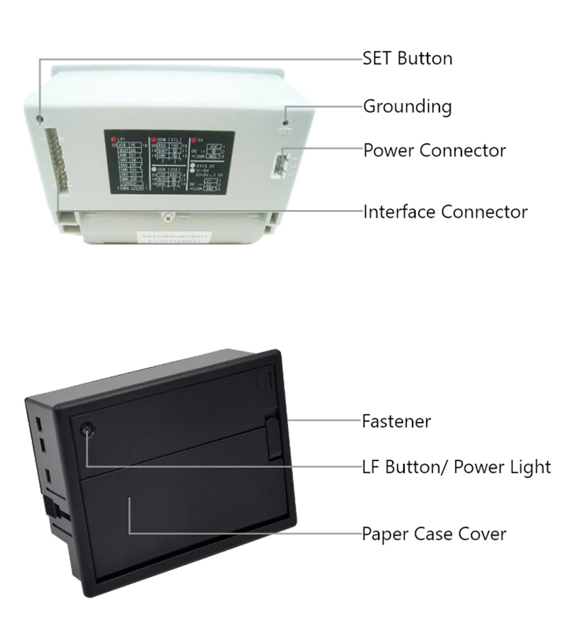 Brightek 80mm Mini Thermal Panel Printer WH-E19 for weighing scale