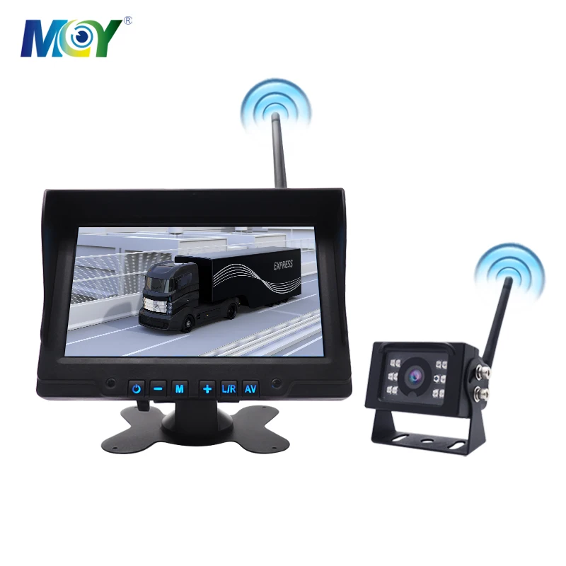 HD 1080P Цифровая сверхмощная Беспроводная резервная камера для полугрузовика Автомобильная Беспроводная система заднего вида