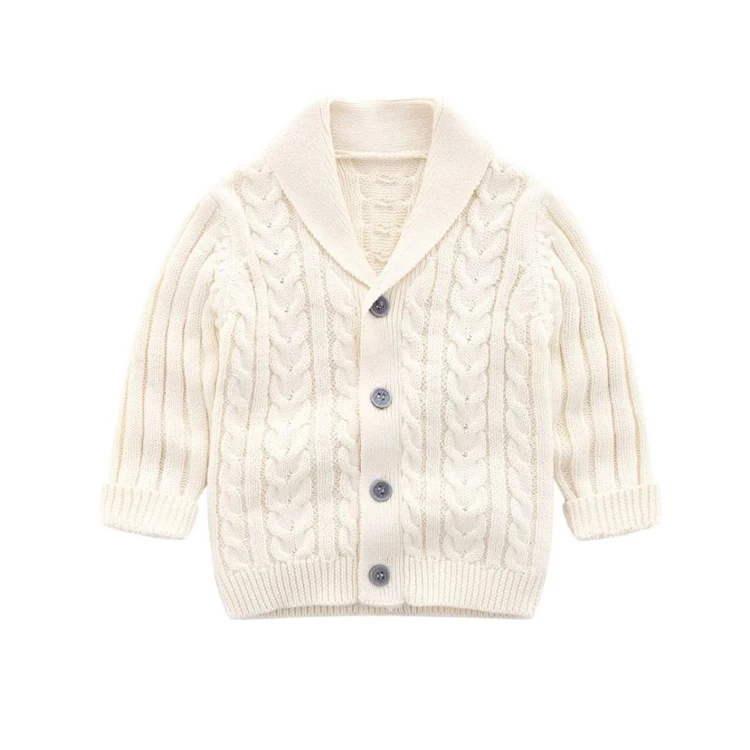 Custom New Boy Fashion Children Cardigan Coat Casual Baby Kids Long Sleeve Sweater