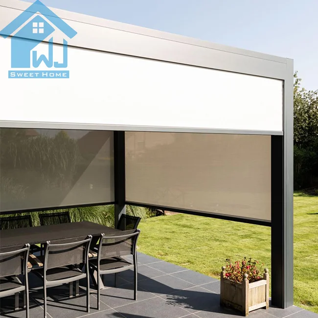 Алюминиевый восьмиугольный павильон садовый Открытый Павильон водонепроницаемые оконные шторы уличные палатки с сеткой