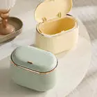 Tabletop Tiny Waste Paper Basket Dustbin Small Waste Bin with lid Garbage Case plastic Mini Desktop Trash Can