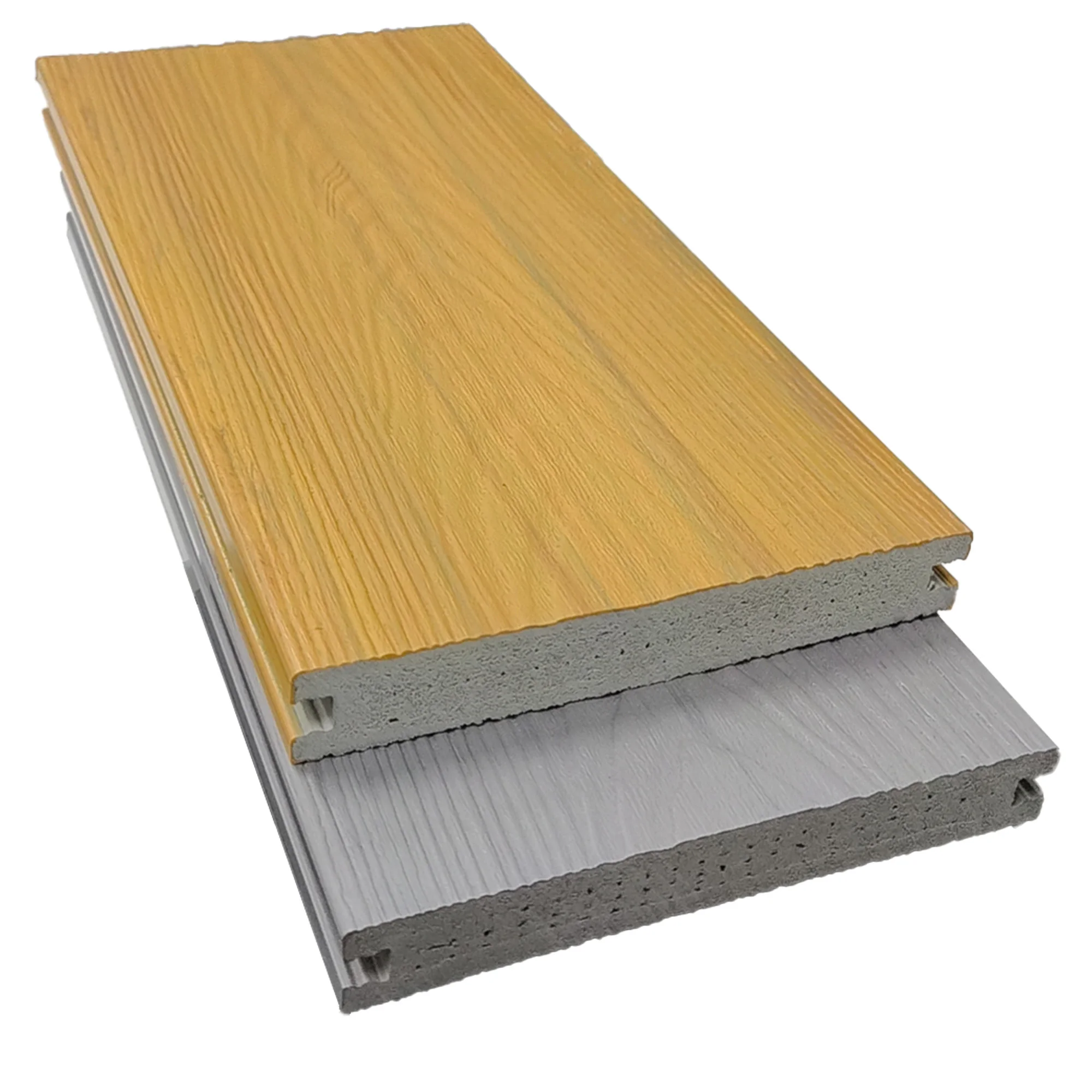 Dimensionally stable durable composite plastic co-extrusion ASA foam decking for park