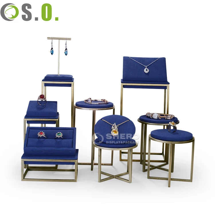 Shero Full Set Pendant Bracelet Necklace Ring Earring Stud Earring Jewelry Showcase Display Stand Set