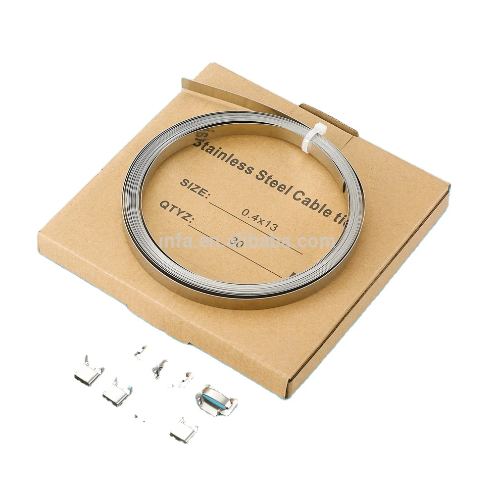 Communications equipment accessories - stainless steel fastening clip straps