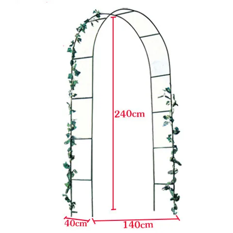 Классическая белая уличная железная металлическая рама arbor фестиваль Луна ворота садовая розовая