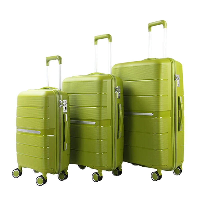 Fashionable Classic High Grade PP 3 Pieces Set 20/24/28 Inch Baggage Wholesale Suitcase Travel Trolley Luggage